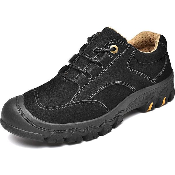 Zapatos Casuales Deportivos Juveniles Para Hombre Piel De Vaca Deslustrada De Primera Capa Suela Blanda Para Adultos Zapatos De MontañIsmo Al Aire Libre Y Viaje Para Hombre Cuero Genuino 44-image