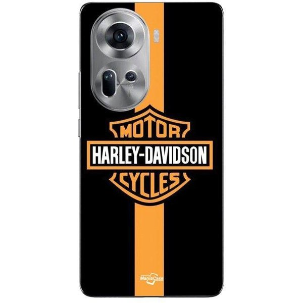 Coque De TéLéPhone - Maniacase - Oppo Reno 11 5G - Silicone - Noir - Harley Davidson Negro-image