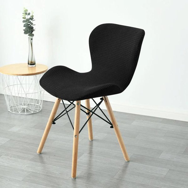 1 Pieza Funda Para Silla Curva De Forro Polar EláStica Spandex Ant Fundas Para Silla PequeñA Ajustables Fundas Para Asiento De Taburete De Bar Para Sala De Estar Cocina 1Pc Chair Cover-image