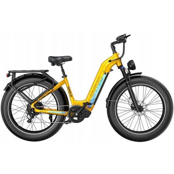 Bicicleta De MontañA EléCtrica - Ovivo - Hyper V6 - 250W - 48V 20Ah - AutonomíA 150 Km - Amarillo-image