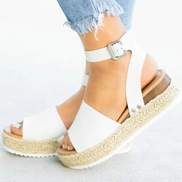 Sandalias Para Mujer Calzado De CuñA Para Mujer Sandalias De TacóN Zapatos De Verano Chanclas Zapatos De Mujer Sandalias De Plataforma 39-image