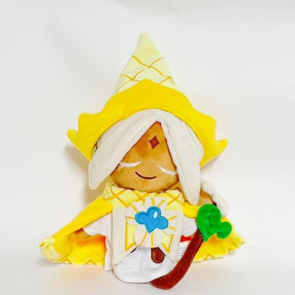 Pluszowa Zabawka Ciasteczko Waniliowe Maskotka Z Gry Cookie Run Kingdom MięKki Pluszak Do Przytulania Kolekcjonerski Prezent Urodzinowy WystróJ Domu 23Cm Yellow-image