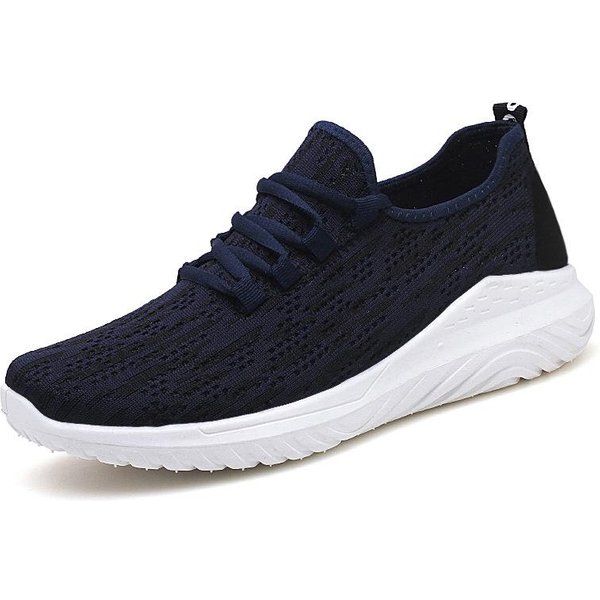 Zapatos Hombre Nuevos Zapatillas De Tejido Fly-Knit Zapatos De Hombre Zapatos Casuales Zapatillas De Running De Moda 45-image