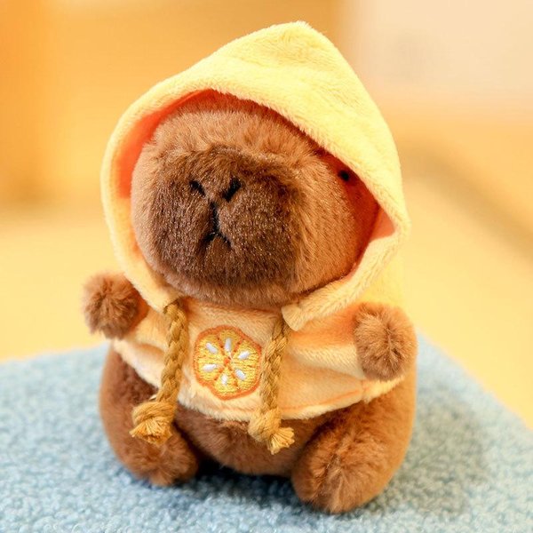Lindo Colgante De Dibujos Animados De Capibara, MuñEco De Peluche, Bolso, Adornos Colgantes, Lindo Llavero De Capibara, MuñEco Colgante Para Coche, Adornos De Escritorio Para MuñEcas Color Rosa-image