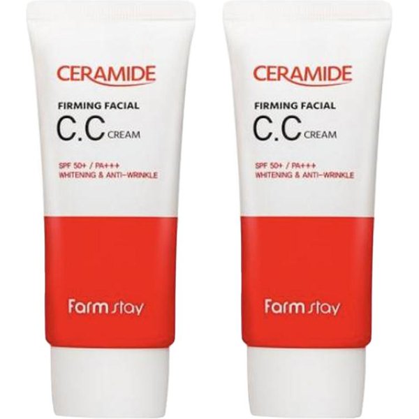 Farm Stay Ceramide Crema Facial Reafirmante CC 50G (3 Opciones) 2Pcs White-image