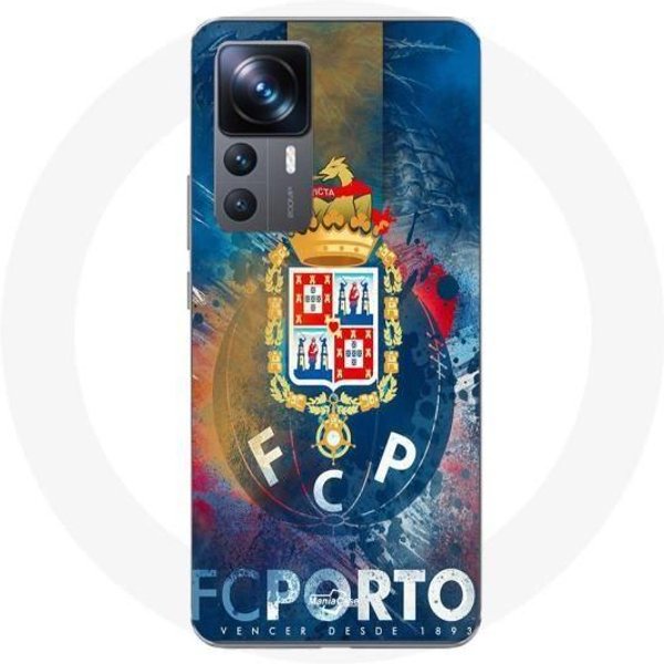 Funda - Maniacase - Xiaomi 12T - Porto Fondo Azul - Silicona - Flexible Negro-image