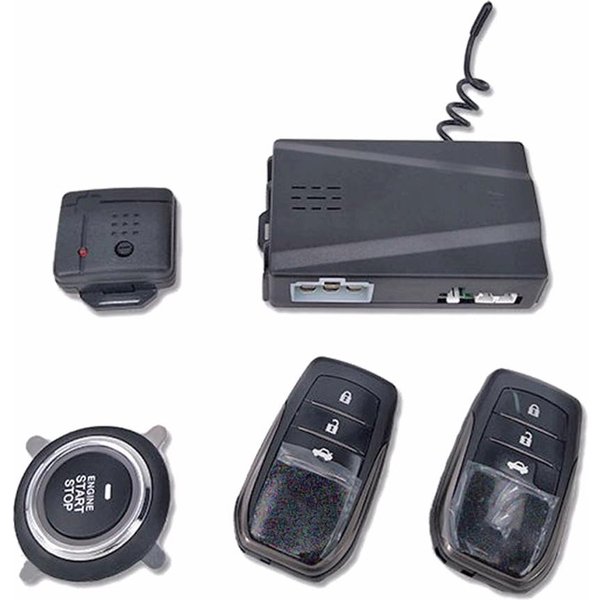 Alarm Samochodowy 12 V Pasywny Keyless Jeden Przycisk Start System Zdalnego Sterowania Auto Centralny Zamek Przycisk Start Stop Automotive PKE-image