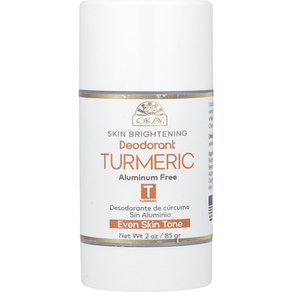 Okay Pure Naturals, Skin Brightening, Aluminum-Free Deodorant, Turmeric, 2 Oz (85 G)-image