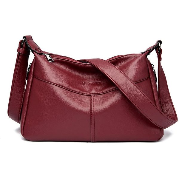 Torba Damska Nowa Casualowa MięKka SkóRa Lekka DużA Pojemność Dla Matek W ŚRednim I Starszym Wieku Damska Torba JednoramięNa Crossbody Brown-image