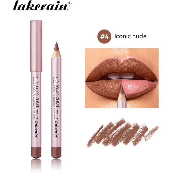 Mini Delineador De Labios LáPiz Pillow Intimacy Alto Color Define Labios Sexys PrecisióN Impermeable Larga DuracióN Regalos Para Novia LáPiz Delineador De Labios-image