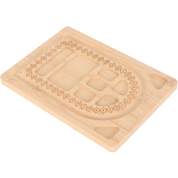 Tablero De Cuentas Duradero Exquisito Tablero De DiseñO De Cuentas De Bambú Bandeja Multiusos Para Ensartar Pulseras-image