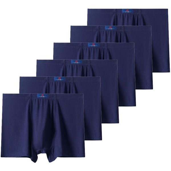 6 Piezas Ropa Interior Talla Grande Calzoncillos BóXer De Talla Grande Para Hombre XXL 3XL 4XL 5XL 6XL 7XL 8XL 9XL 10XL 11XL 12XL 13XL Calzoncillos Modales 4XL Blue-image