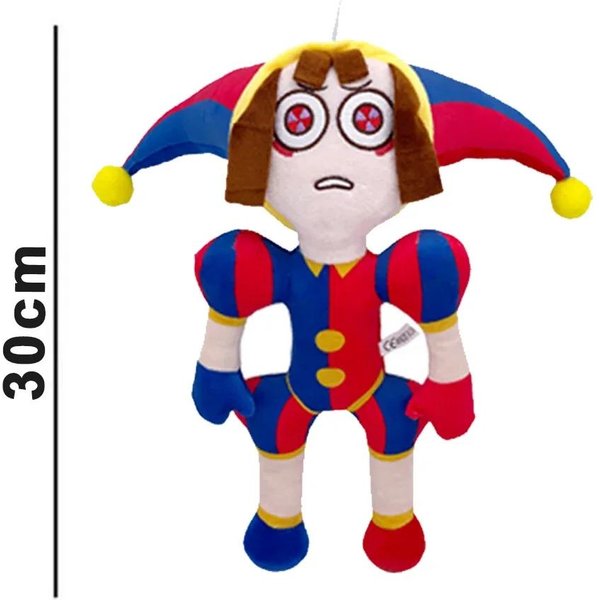 **Nowe Style Niesamowity Cyfrowy Cyrk Pomni Jax Pluszowa Zabawka Anime Urocza Lalka KróLik Teatralny KreskóWkowy Clown BożE Narodzenie Prezenty Dla Dzieci** 1Pcs-image