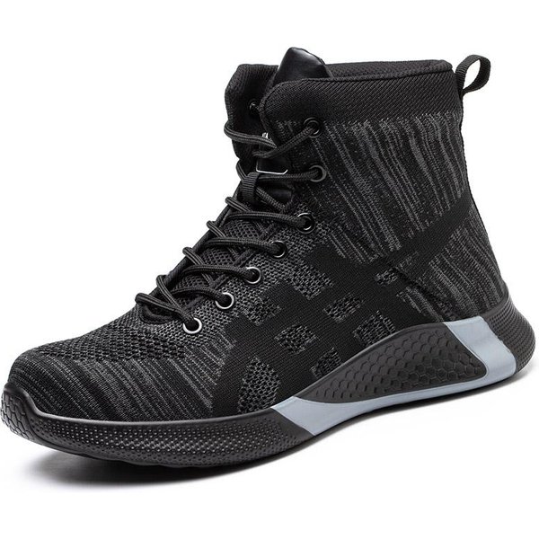 Buty Robocze Ochronne MęSkie Buty Zimowe Niezniszczalne Buty Robocze MęSkie Buty Robocze Ze Stalowym Noskiem AntypośLizgowe Trampki Robocze CiepłE Buty Futrzane 45-image