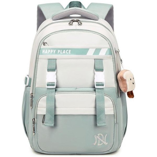 Mochila Escolar De Gran Capacidad Para Estudiantes De Secundaria Estilo Simple Mochila Para NiñAs Para La Universidad Alta Calidad Estilo Universitario Sucio-image
