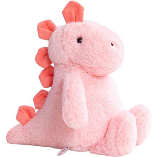 2025Cm Pluszowa Poduszka Zabawka Dinozaur Uroczy Smok MięKki Pluszak Przytulanka Dekoracja Na Urodziny Dzieci Ulubiony Uroczy Prezent 25Cm RóżOwy-image