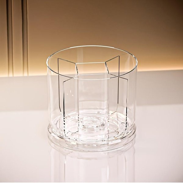 1 Unidad, Caja De Almacenamiento Giratoria 360° Para CosméTicos - Caja De Almacenamiento De PláStico Para CosméTicos Con 5 Compartimentos - Caja De Almacenamiento Multifuncional Para Brochas, Labiales-image