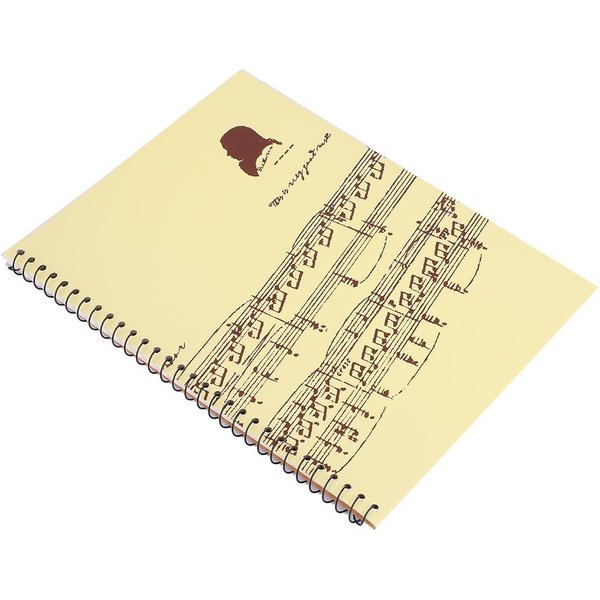 50 Stron Notacji Muzycznej Notatnik Dla Personelu Muzyka RęKopis Papier Do Pisania Type 3-image
