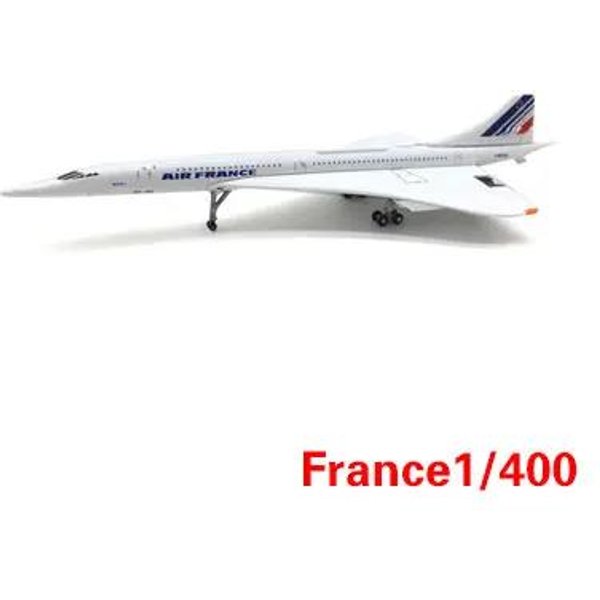 1: 200 Y 1:400 Concorde Air France Y Concorde British Airways AvióN SupersóNico Modelo EstáTico De FundicióN A PresióN De AleacióN White-image