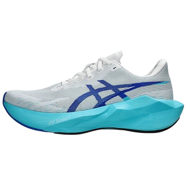 Asics Novablast 6 Wygodne OddychająCe SprężYste Buty Do Biegania MęSkie Sneakers BiałE Niebieskie 1011C243-101 42-image