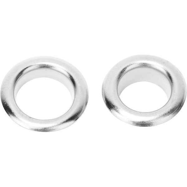 100 Juegos Kit De Ojales De 8 Mm Ojales MetáLicos Remaches Ojales De LatóN Accesorios Para Zapatos Bolsas Ropa Silver White-image