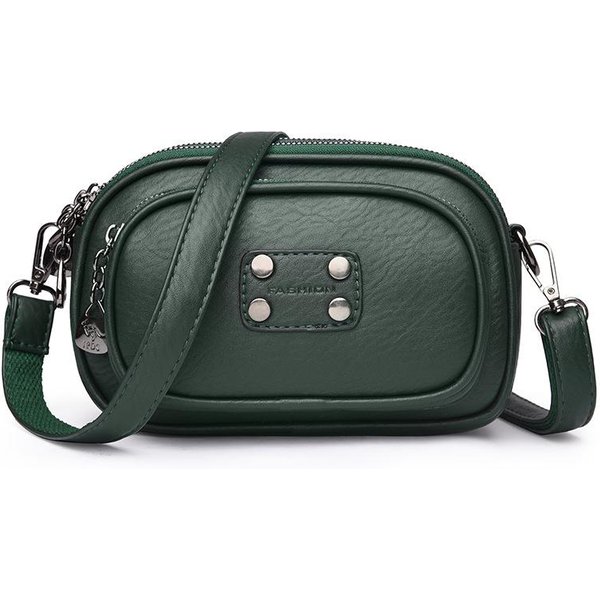 Bolso De Madre Para Mujeres De Mediana Edad OtoñO Bolso VersáTil Multicapa Para TeléFono MóVil Bolso Ligero De Hombro Cruzado-image