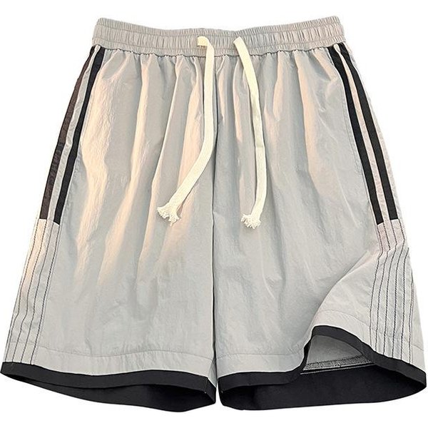 Pantalones Cortos De Pareja, Pantalones Cortos Para Hombre Y Mujer, Secado RáPido Para Correr, Transpirables, Pantalones Deportivos De Verano S Gray-image