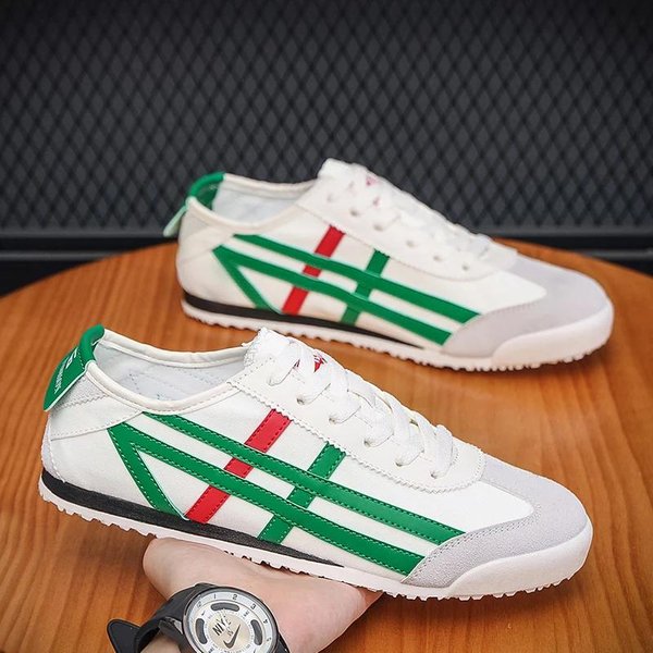 Zapatillas De Running CláSicas Para Hombre Con Cordones De Suela Plana Zapatillas Deportivas Suela Blanda Zapatillas Para Caminar Zapatillas De Lona Transpirables Zapatillas Forrest Gump 39-image