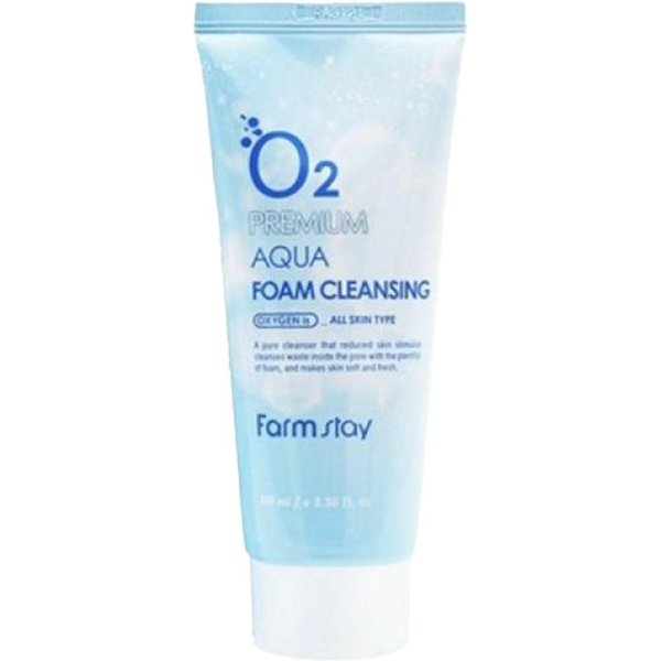 Farm Stay O2 Premium Aqua Pianka OczyszczająCa 100 Ml (3 Opcje) 1Pcs White-image
