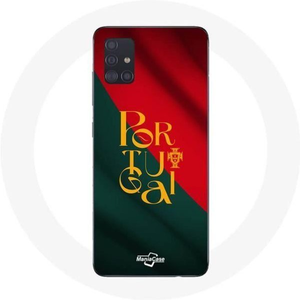 Funda - Maniacase - Samsung Galaxy A71 - Bandera De Portugal - Silicona - Flexible Negro-image