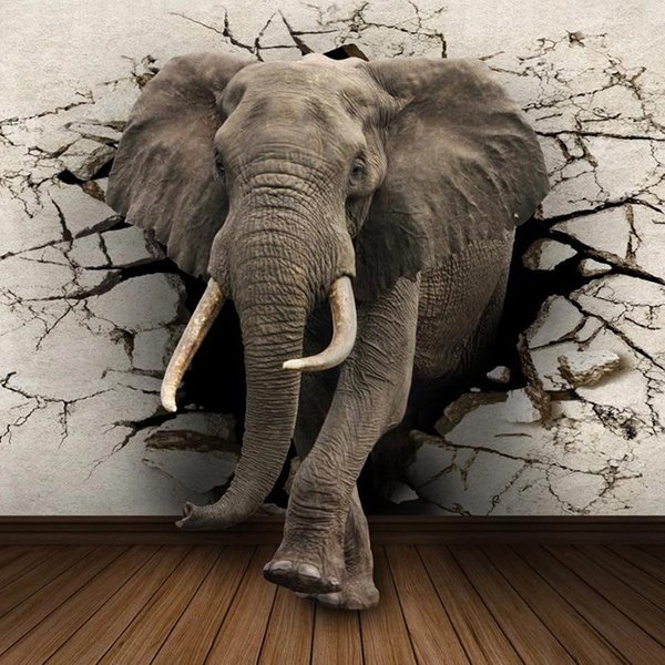 5D DIY Diamante Pintura Elefante Rey Diamante Bordado Punto De Cruz Costura Regalo 20X30CM-image