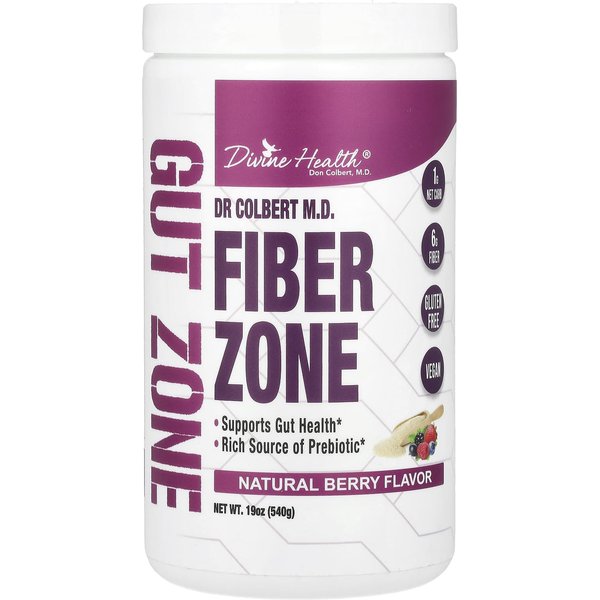 Salud Divina, Perlmutter Colbert MD Zona De Fibra, Baya Natural, 19 Oz (540 Gramos)-image