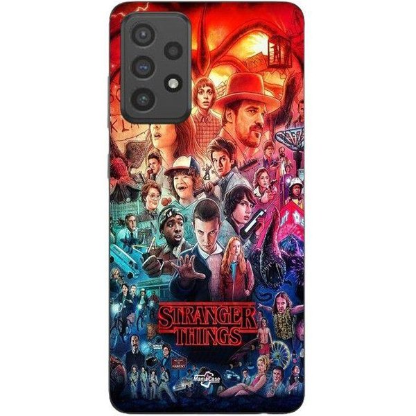 Etui Na Telefon - Maniacase - Samsung Galaxy A53 - Czarne - Silikon Tpu - Stranger Things Czarny-image