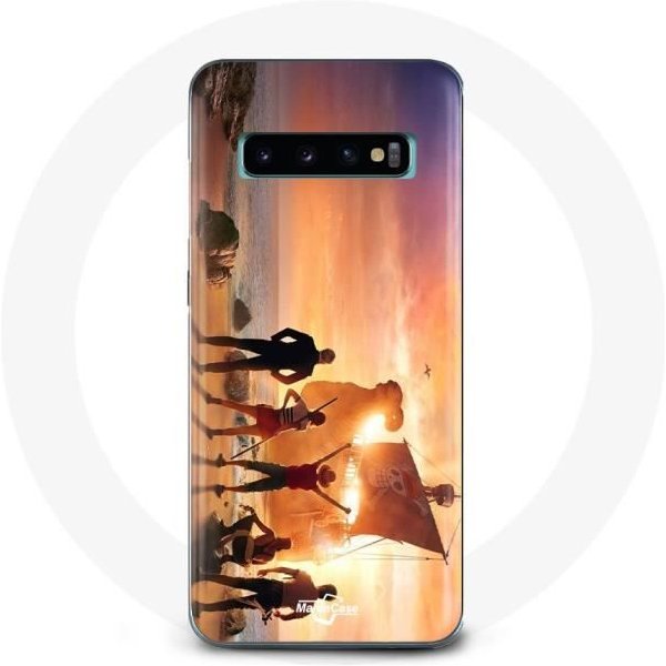 Funda - Maniacase - Samsung Galaxy S10 Plus - Flexible - Negro - One Piece PóSter Tripulaciones Temporada 1-image