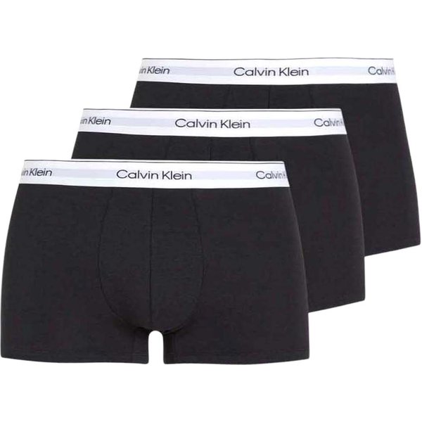 Calvin Klein Logo Calzoncillos Tipo BóXer EláSticos Paquete De 3 Ropa Interior Para Hombre Negro LV00NB4389UB1 M White-image