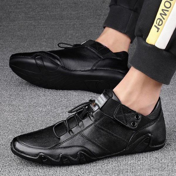 SkóRzane Mokasyny MęSkie Niskie Buty Wiosenne MęSkie Wsuwane Mokasyny MęSkie BiałE Buty Sportowe Modne PłAskie Buty 39-image