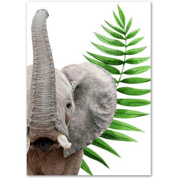 Pintura De Diamantes 5D DIY Animal Elefante Bordado Punto De Cruz 3D DecoracióN Del Hogar 20X30CM-image