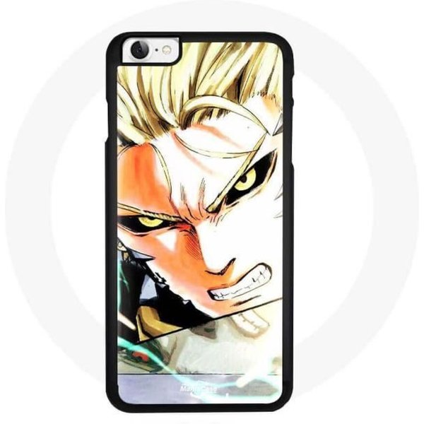 Funda Iphone 8 - Maniacase - Genos - Flexible - Negra - Anime Manga One Punch Man-image