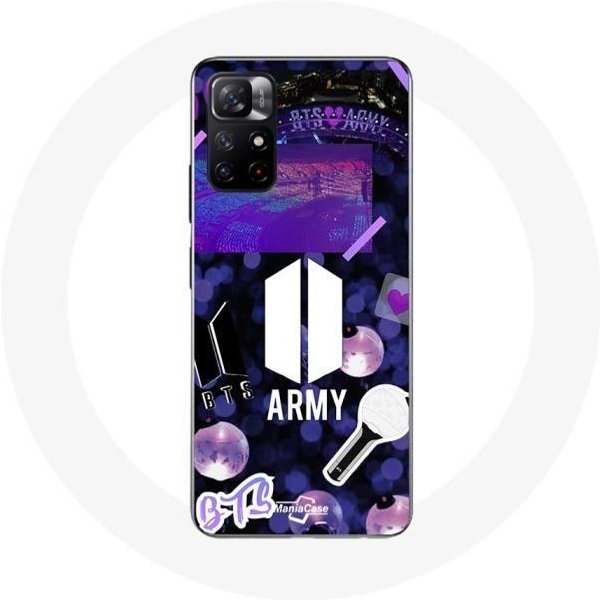 Funda - Bangtan Sonyeondan - Xiaomi Redmi Note 11S 5G - Flexible - Logo BTS - ProteccióN Y DecoracióN-image