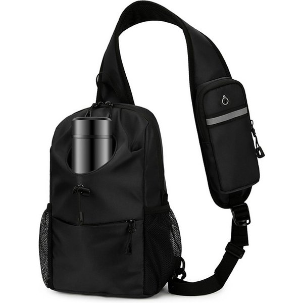 Wielokieszeniowy Plecak Typu Crossbody, Wodoodporny, Torba Typu Crossbody Na Klatkę Piersiową, Lekki Plecak Dzienny-image