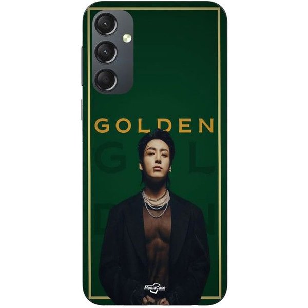 Funda Para Samsung Galaxy S25 FE ÁLbum 2024 Jungkook Dorado BTS Maniacase Negro-image
