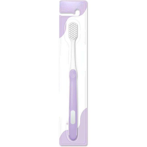 Cepillo De Dientes Fawnmum Cepillo De Dientes Ultrafino Y Suave Antibacteriano Protege La Salud De Las EncíAs Cepillo De Dientes Higiene Bucal Herramientas De Limpieza De Dientes PúRpura-image