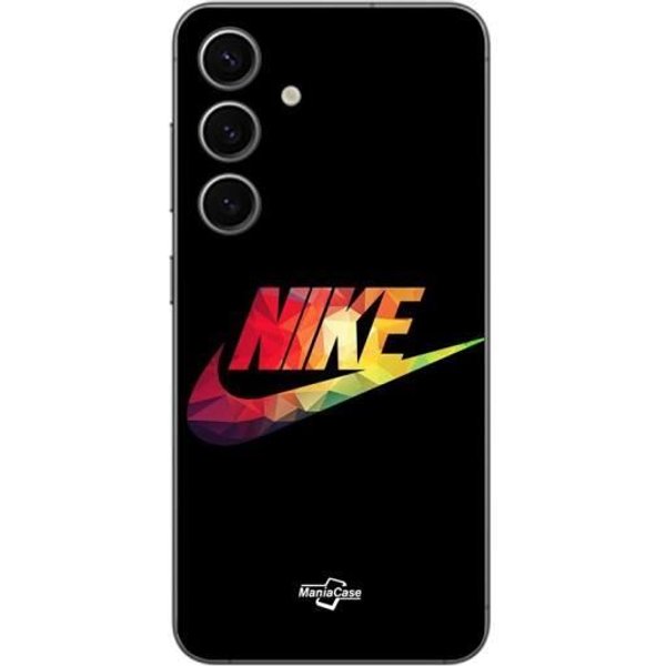 Etui - Nike - Samsung Galaxy S24 Plus - MięKkie - Czarne - Kolorowe Logo Czarny-image