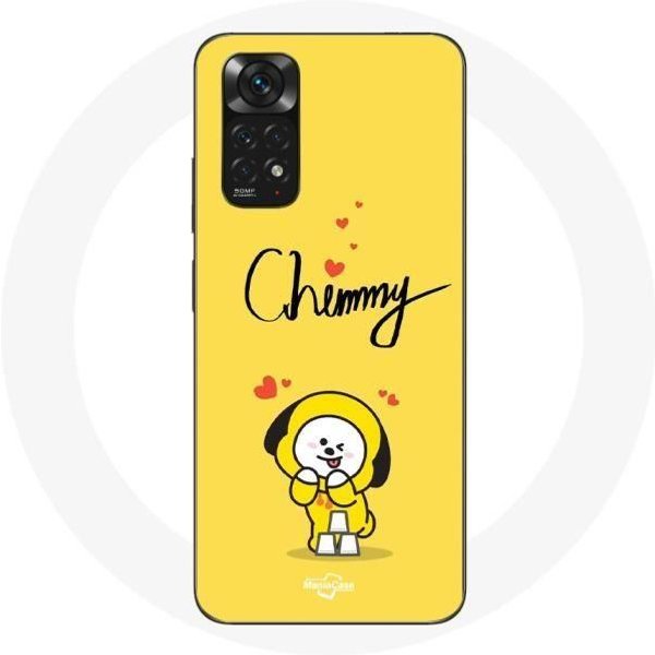 Funda Para Xiaomi Redmi Note 11S BTS Bangtan Boys BT21 Chimmy Jimin Fondo Amarillo-image