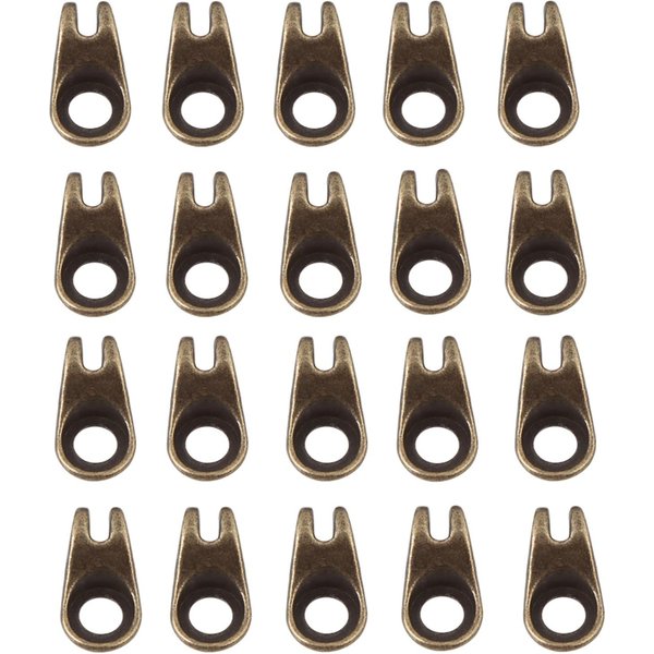 20X Haczyki Do Sznurowadeł Buty Okucia SznurowadłA Klamry Z Nitami Do Naprawy Kemping WęDróWki Wspinaczka Akcesoria Brown Black-image