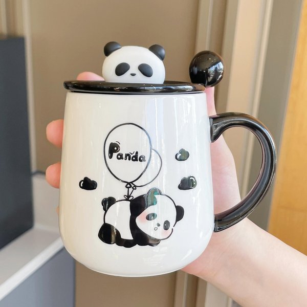 PudełKo Prezentowe Na Kubek Nowy Styl Kubek Panda Damski PamiąTka Ceramiczny Kubek Na Wodę Kubek Do Kawy 301-400Ml-image