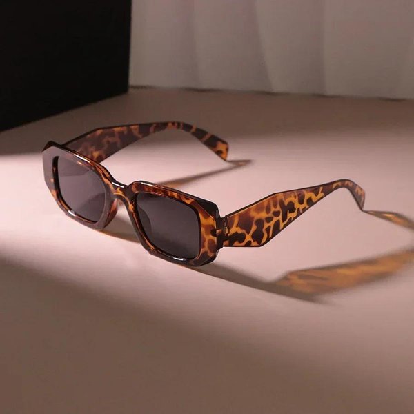 Gafas De Sol Cuadradas Retro CláSicas De Alta Calidad Duraderas Para Mujeres Hombres Elegantes Minimalistas Moda Femenina Masculina Gafas Other Brown-image