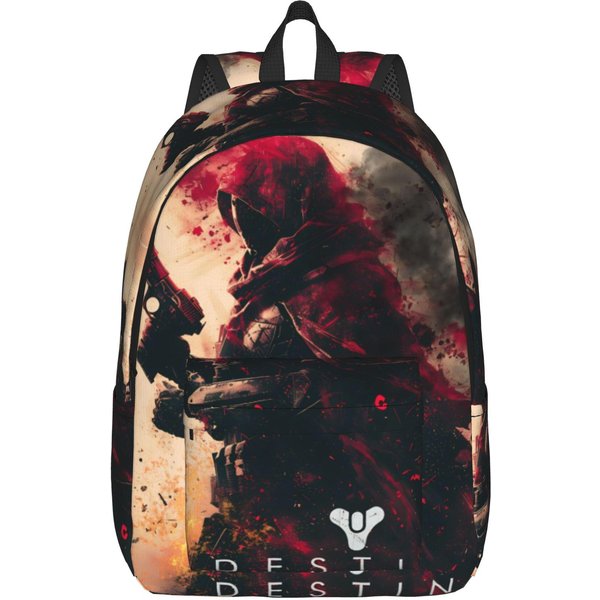 Destiny 2 Gry Fajny Plecak Sportowy Liceum Biznesowy Plecak Na Co Dzień Dla MężCzyzn Kobiet Laptop Komputer Torby PłóCienne 14 Inches-image