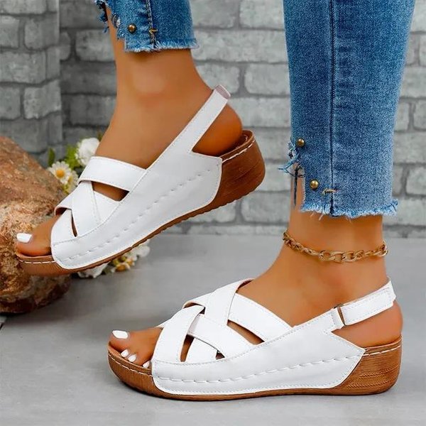 Pisos Sandalias De Plataforma Zapatos De Mujer Vestido De Verano Zapatillas De Playa De Moda Chanclas De Tendencia Casual Para Caminar 43-image