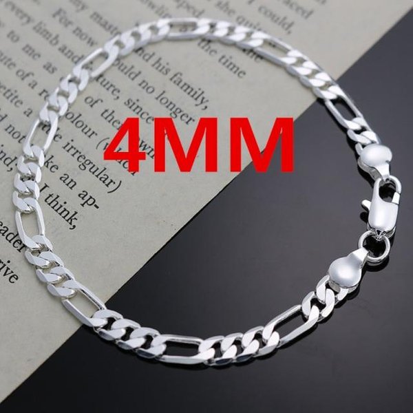 Plata De Ley 925 Color Oro Exquisita Cadena De 10 Mm Hombres Mujeres Cadena Noble Pulsera De Boda Encanto De Moda Regalo De Boda CumpleañOs 20Cm Gray-image